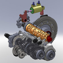 Transverse Mounted Front Rear Engine 6/7 Speed Sequential 